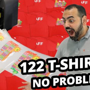 UNREAL RESULTS Printing 122 Shirts with Ricoma’s Newest DTF Printer