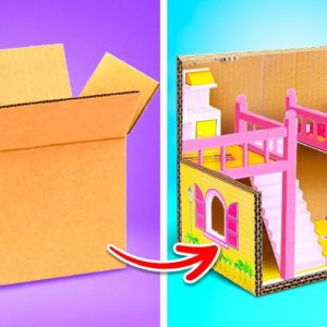 Barbie House Makeover 🪑✂️ Cute Ideas For Doll's Houses From Cardboard