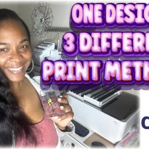 Crafts & Convos | Use 1 Design Multiple Ways | Sublimation, Bling and Embroidery | T-Shirt Business