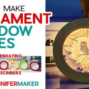 DIY Paper Ornament Shadowboxes to Celebrate 1 MILLION SUBSCRIBERS!