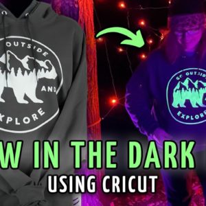 Glow in the dark HTV Tutorial Using Cricut