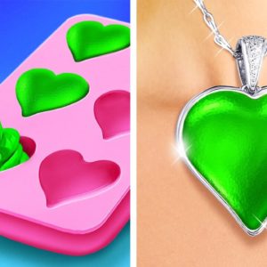 How To Use Epoxy Resin And Polymer Clay For Incredible Art Hacks DIY Jewelry 😍 💍😍