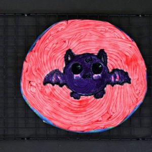 Tie Dye - Hidden Art Spirals - Cute Halloween Bat