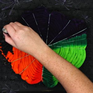 Tie Dye Tutorials - Halloween Colors Spider Design