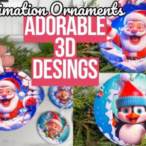 3D SUBLIMATION CHRISTMAS ORNAMENTS