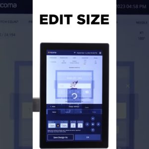 Customize your designs right on our 10S panel! #EmbroideryInnovation #DesignMagic #ricoma