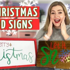 How to Make Wooden Signs for Christmas using the Cricut Maker 3