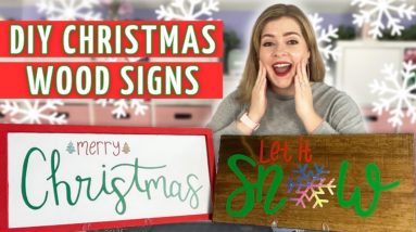 How to Make Wooden Signs for Christmas using the Cricut Maker 3