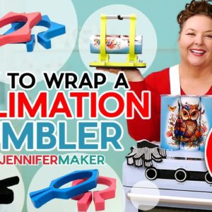 How To Wrap A Sublimation Tumbler | Best Tools To Help Seams!