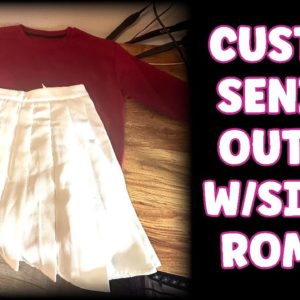 CUSTOME SENIOR SZN OUTFIT | SISER ROMEO | SWEATSHIRT & SKIRT | LAYERING GLITTER HTV