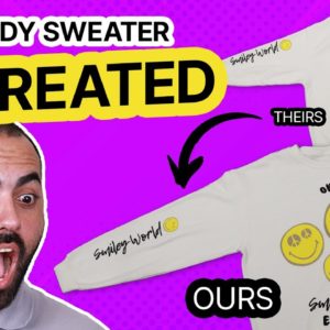 Using Embroidery and 2-Step Heat Transfer Printing to Remake a Sweater