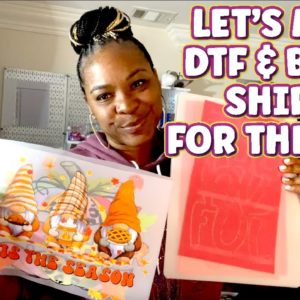 DTF & BLING SHIRTS LIVE | QUICK HOLIDAY TEACHER TSHIRTS FOR THE WEEK | DIRECT TO FILM TRANSFERS