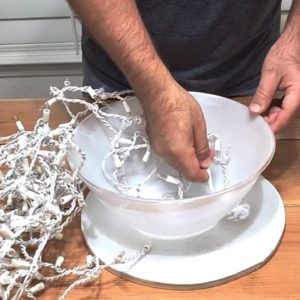 Stuff a Dollar Store bowl with Christmas lights...this holiday idea is MAGICAL!