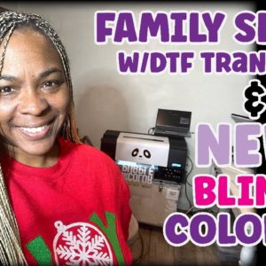 Crafts & Convos | Making Family T-Shirts with DTF transfers & Testing NEW Hotfix Rhinestone Colors