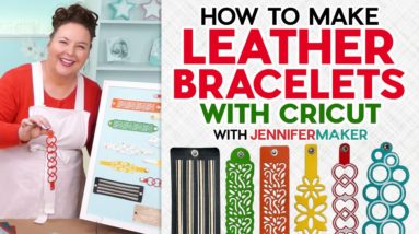 How To Make Leather Bracelets With Cricut | Cut Faux Leather | Add Snaps For Perfect Fit