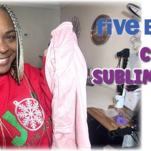 Craft-Tea Talk | Five Below Sublimation Items | Shirts and Blankets