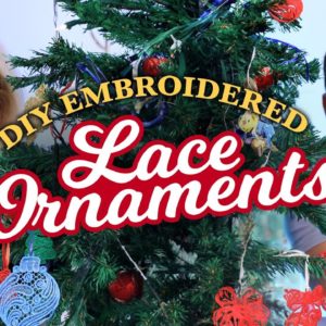 Create Holiday Magic with In-the-Hoop Free Standing Lace Ornaments