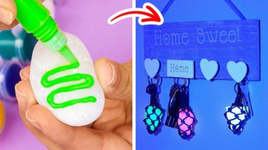 Easy Rock Painting Ideas & Creative Drawing Hacks for Home Artistry 🎨🌟