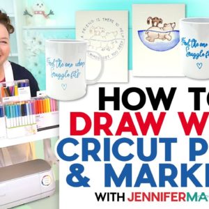 How To Draw With Cricut Pens And Markers | Make Cards, Posters, Mugs!