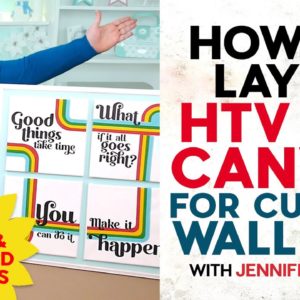 How To Layer HTV On Canvas Boards And Stretched Artist's Canvas