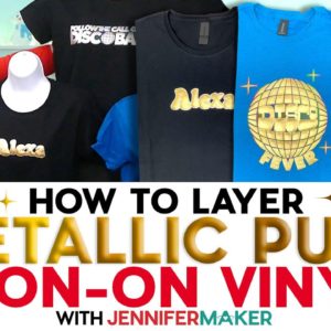 How To Layer Metallic Puff Iron-On Vinyl | Best Shiny Puff HTV