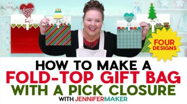 How To Make A Fold-Top Gift Bag With A Pick Closure