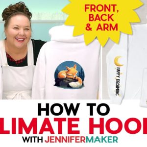 How To Sublimate A Hoodie: Back, Front, And Sleeves With Free Designs!