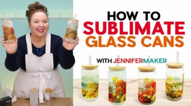 How To Sublimate Beer Can Glasses | Clear or Frosted?