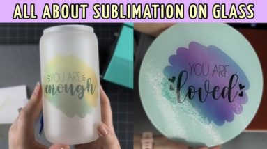 All about sublimating on glass | How to sublimate on glass tumbler and glass cutting board