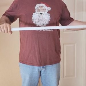 The BRILLIANT new reason he puts a shower rod in his entryway before Christmas