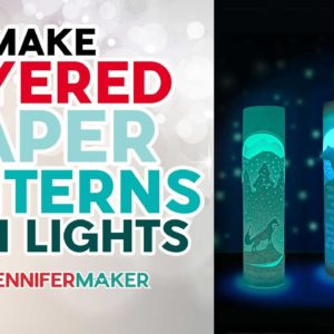 Make Layered Paper Lanterns With Lights | Cut Custom Quote In Paper