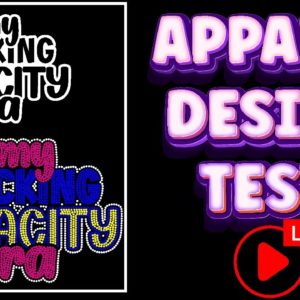 New Designs for Apparel | Bling, DTF, Sublimation & HTV Test