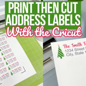 PRINT THEN CUT ADDRESS LABELS WITH CRICUT | STEP BY STEP BEGINNERS GUIDE