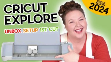 Cricut Explore for Beginners: Unbox, Setup, & First Cut! (CRICUT KICKOFF Day #1)