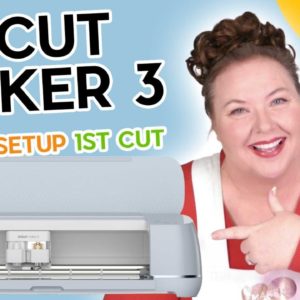 Cricut Maker 3 for Beginners: Unbox, Setup, & First Cut! (CRICUT KICKOFF Day #1)