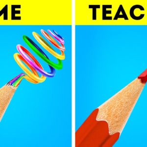 Teacher VS Student || DIY School Hacks For Smart Students