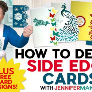 How To Create Perfect Side Edge Cards | Birthday, Holidays, And Custom Cards!