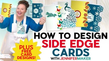 How To Create Perfect Side Edge Cards | Birthday, Holidays, And Custom Cards!