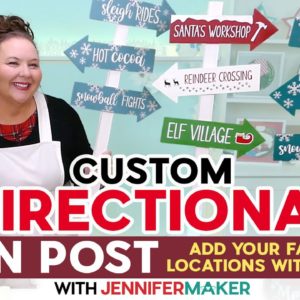 DIY Directional Sign Post | Customize With Family Names, Favorite Locations