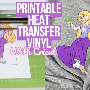 PRINTABLE HEAT TRANSFER VINYL (HTV) ON A SHIRT | STEP BY STEP BEGINNER TUTORIAL