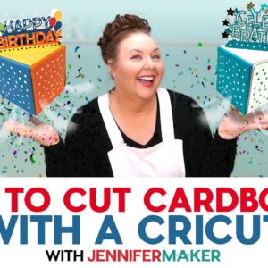 How To Cut Cardboard With A Cricut | Make A Jumping Box!