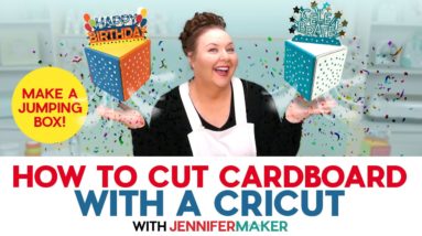 How To Cut Cardboard With A Cricut | Make A Jumping Box!