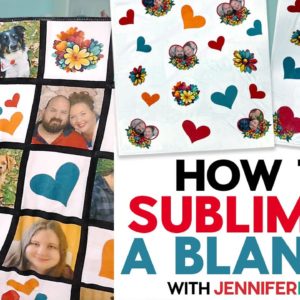 How to Sublimate A Blanket With BIG Custom Photos!