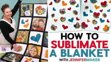 How to Sublimate A Blanket With BIG Custom Photos!