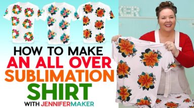 How To Make An All Over Sublimation Shirt: Decorate Front, Back, Sleeves, And Seams!