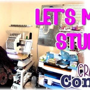 Crafts & Convos | Crafty Mess Session | Embroidery Patches | New Bling Design & Lasers!