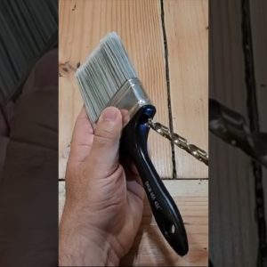 Drill a hole in your paint brush...🤯