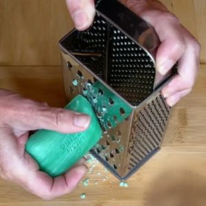 Shred Irish Spring soap with a cheese grater for this brilliant home hack!