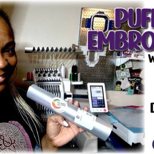 Crafts & Convos | Will Metallic Puff HTV work with Embroidery | Bling & DTF Shirt Tests