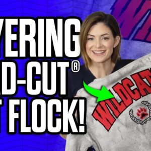 How To Layer CAD CUT® Soft Flock | Unique Textured HTV For Printing on Apparel